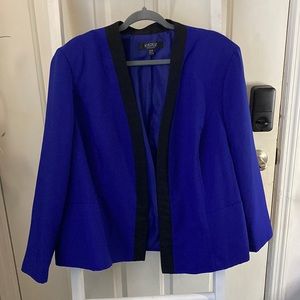 Kasper 22W Black & Royale Blue Blazer